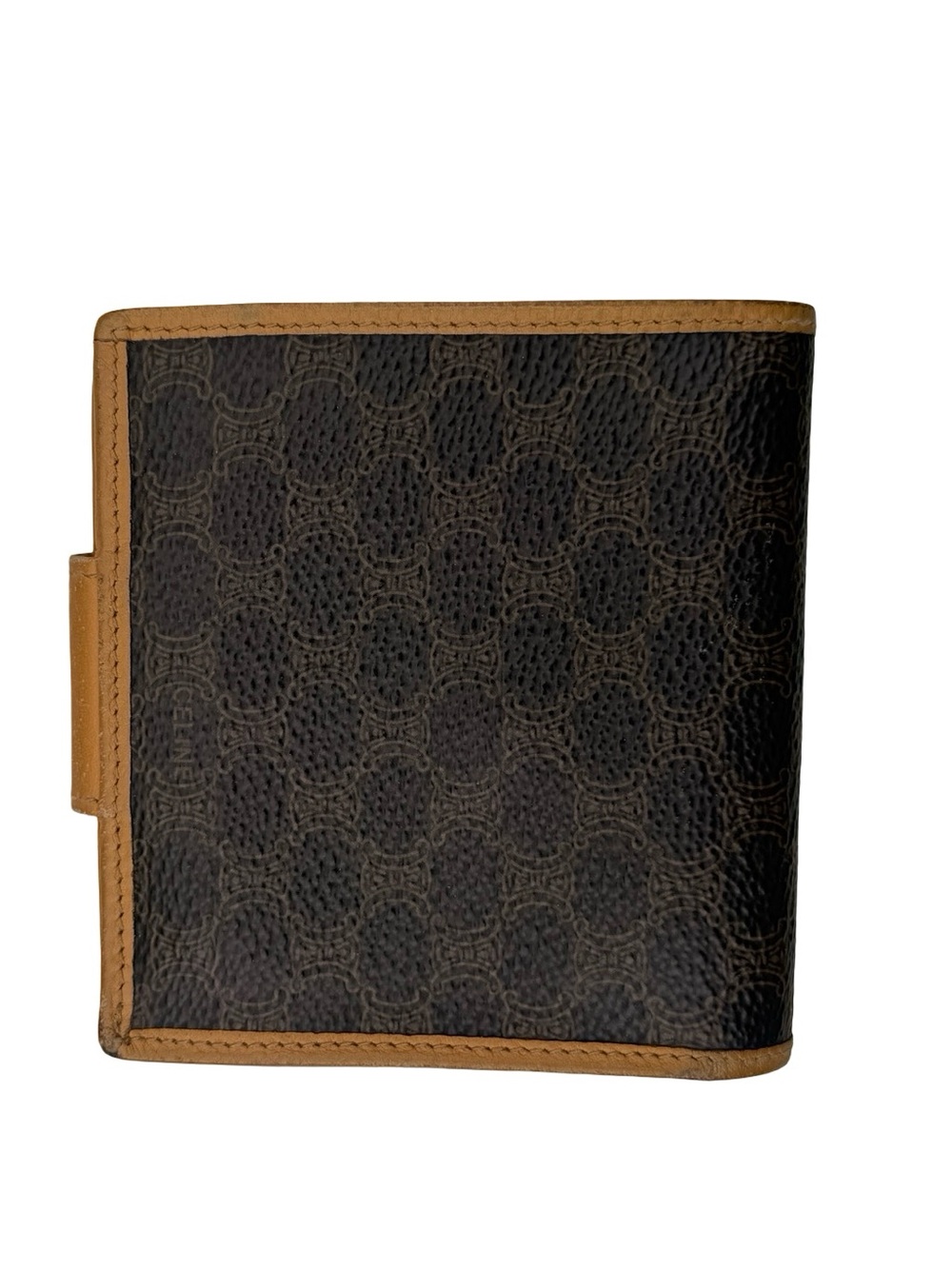 CelineTan Leather Bifold Wallet with Snap Closure - Picture 5 of 15